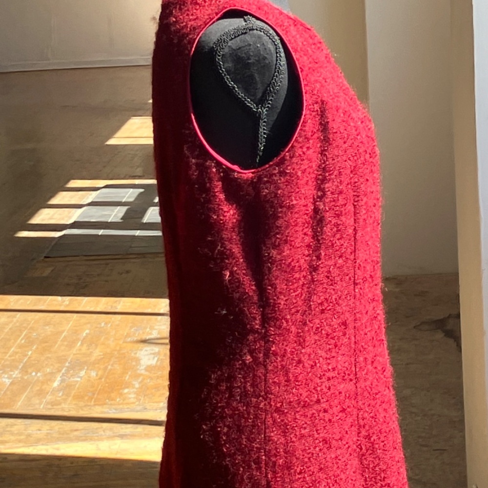 Kenneth Cole Burgundy wool and Mohair deess - Picture 5 of 12